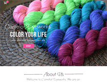 Tablet Screenshot of camelotdyeworks.com